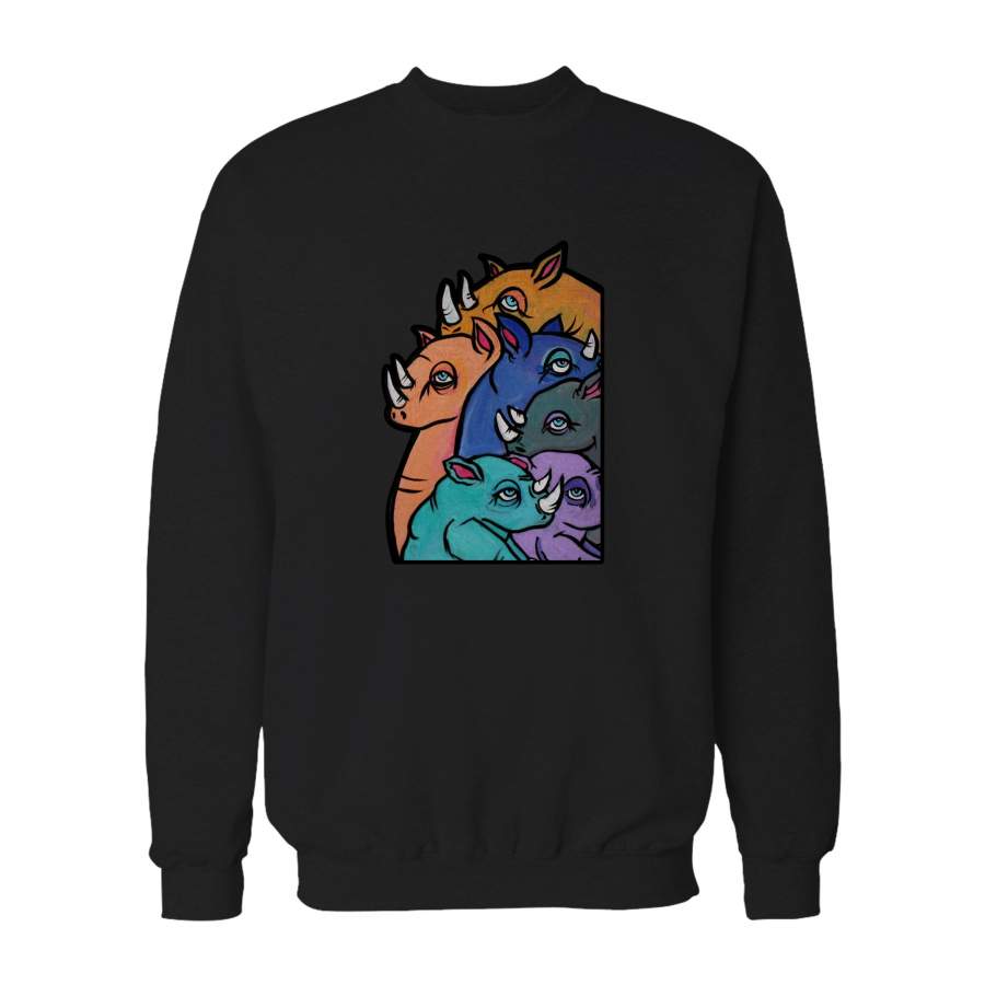 Rhino Animal Lover Gift Ethical Sweatshirt