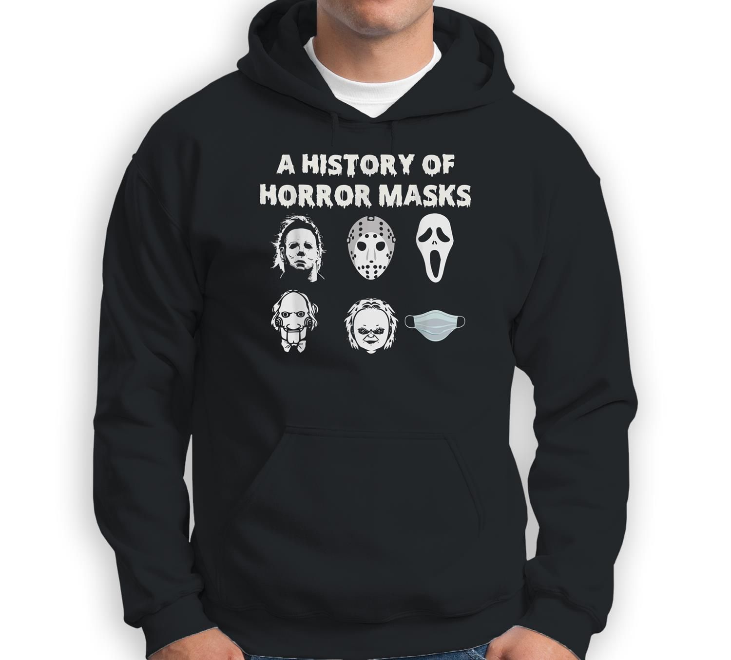 A History Of Horror Masks Best Horror Masks Halloween Sweatshirt & Hoodie