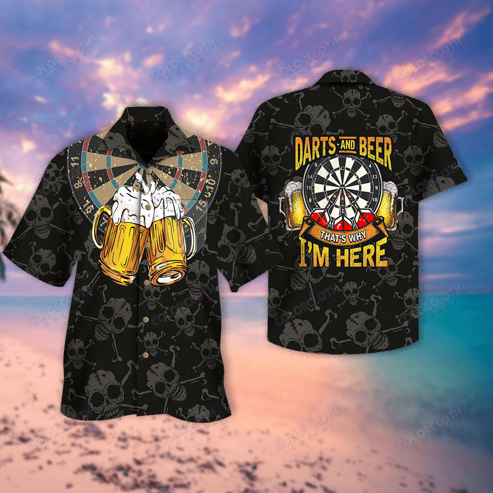 Darts And Beer Why Here Hawaii Shirt Re Ha83242