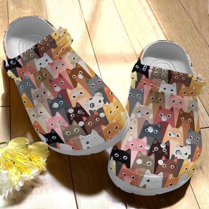 Personalized Cats Cute Animation Crocsy Shoes For Mens And Womens
