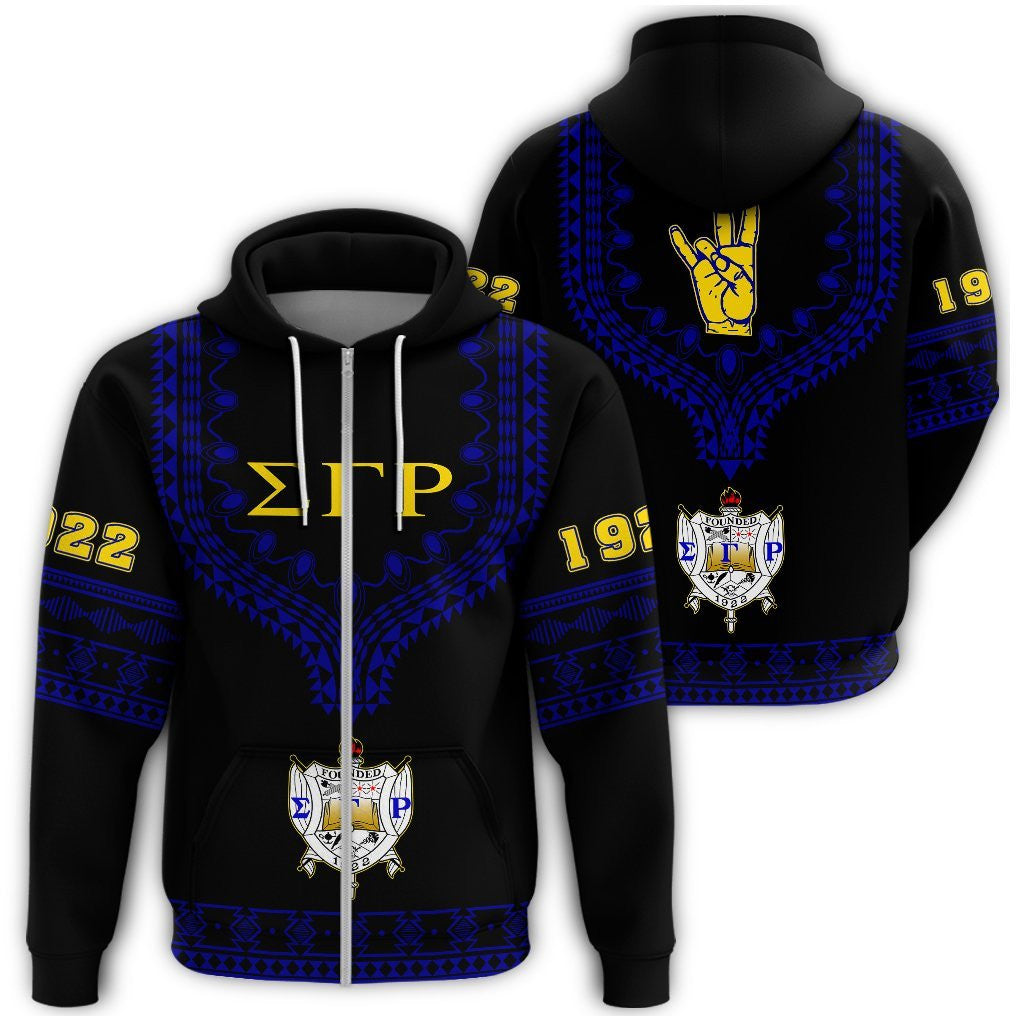 Sorority Hoodie – Sigma Gamma Rho Dashiki Zip Hoodie Alva Style