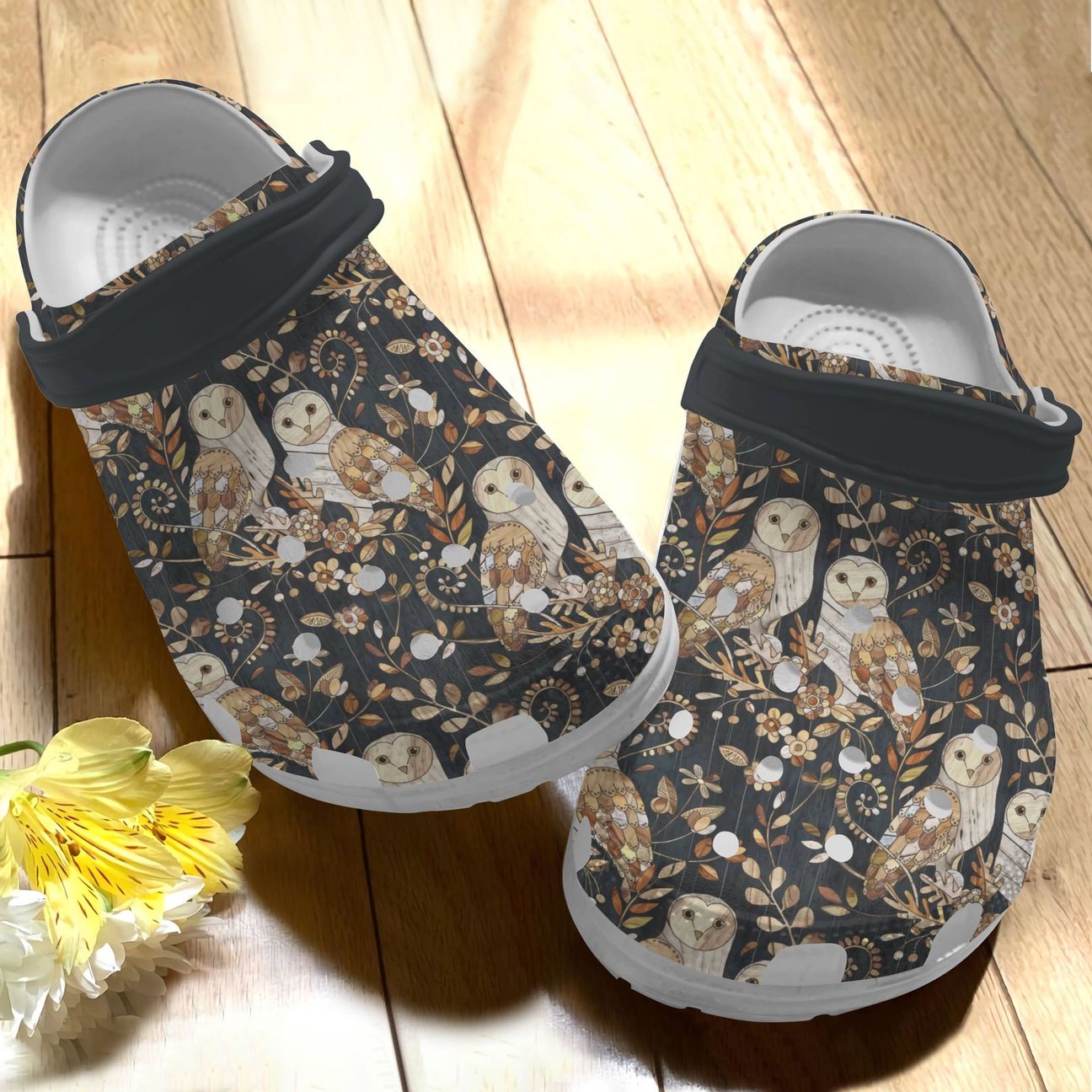 Owl Personalize Clog, Custom Name, Text, Fashion Style For Women, Men, Kid, Print 3D Vintage Owls