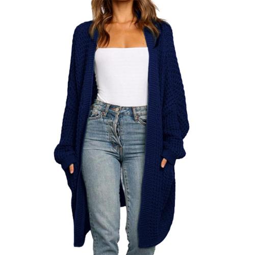 65% Dropshipping!!Trendy Fashion Knit Cardigan Women’s Jacket Solid Color Loose Large Size Cardigan Sweater alx