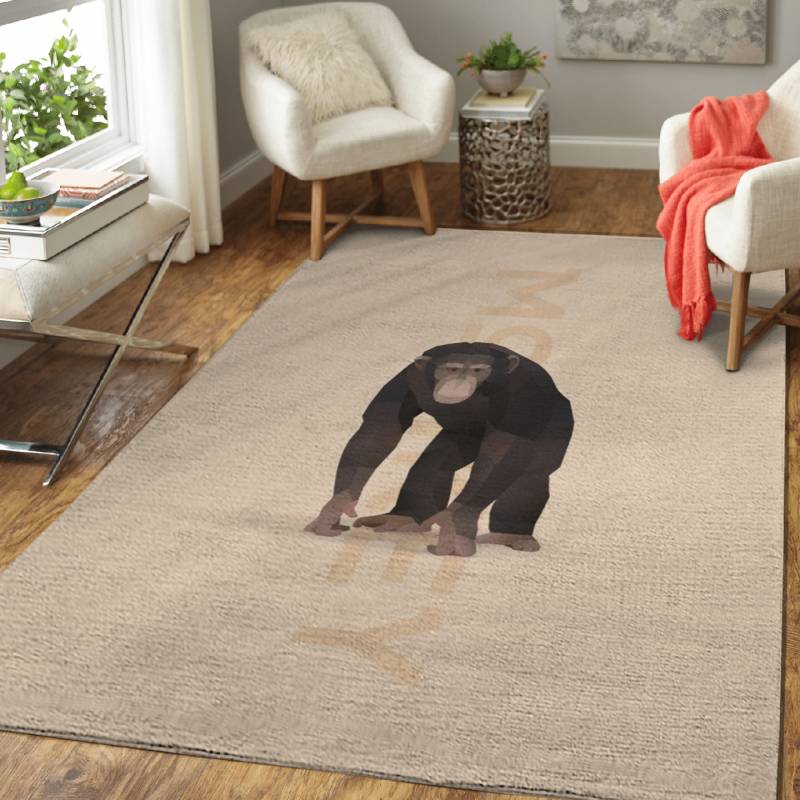 Isometric Cute Monkey – Isometric Animals Area Rug Carpet