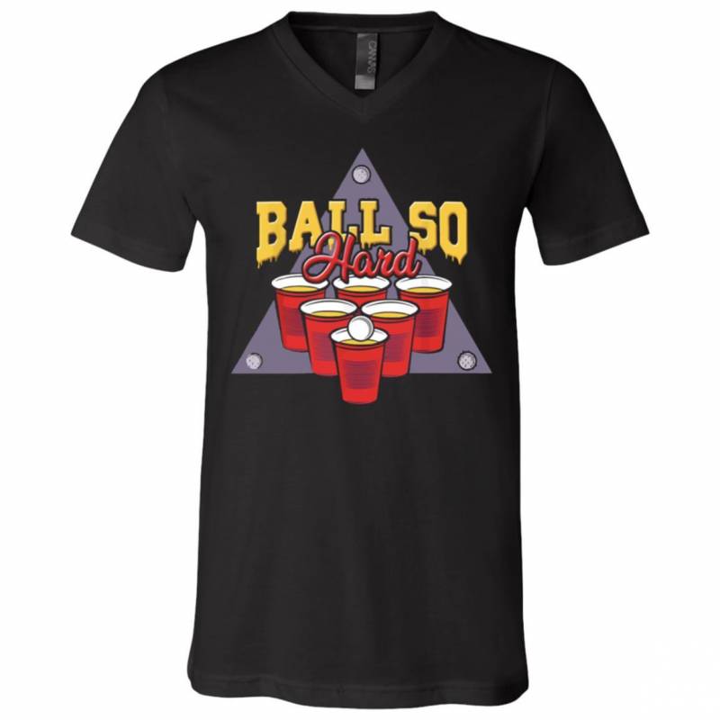 Beer Pong Costume Couples Halloween Team Idea Master V Neck T-Shirt