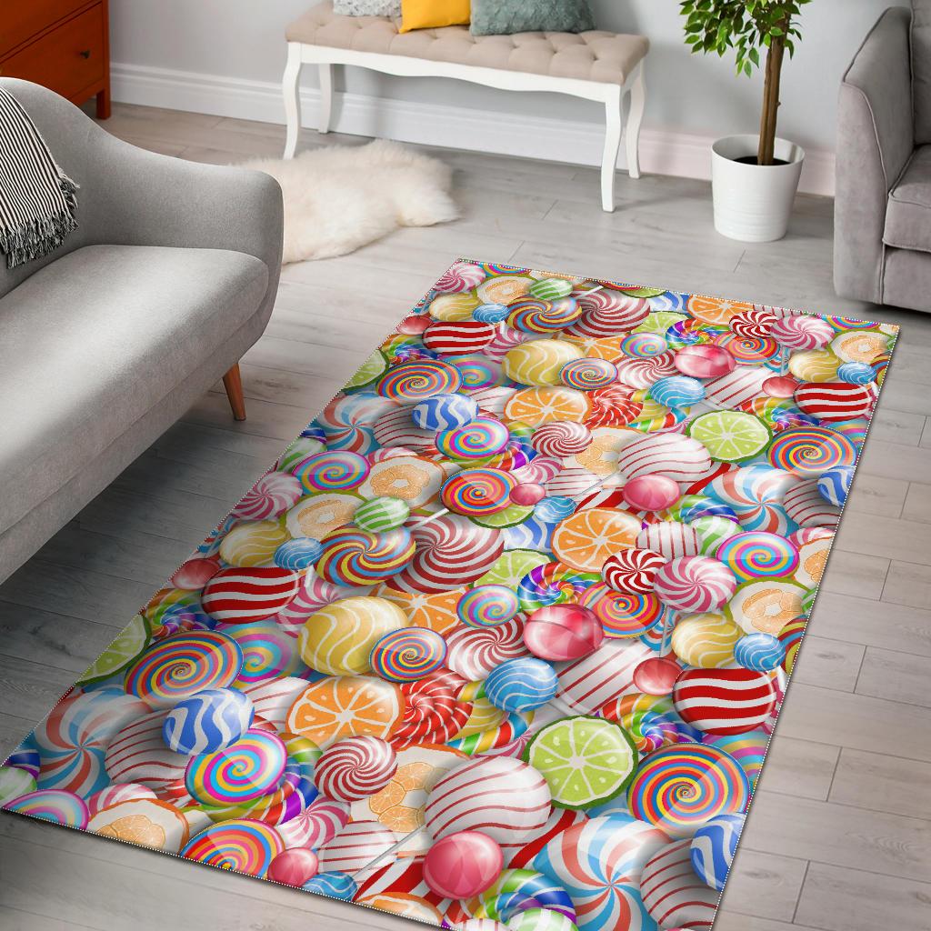 Candy Lollipop Pattern Area Rug