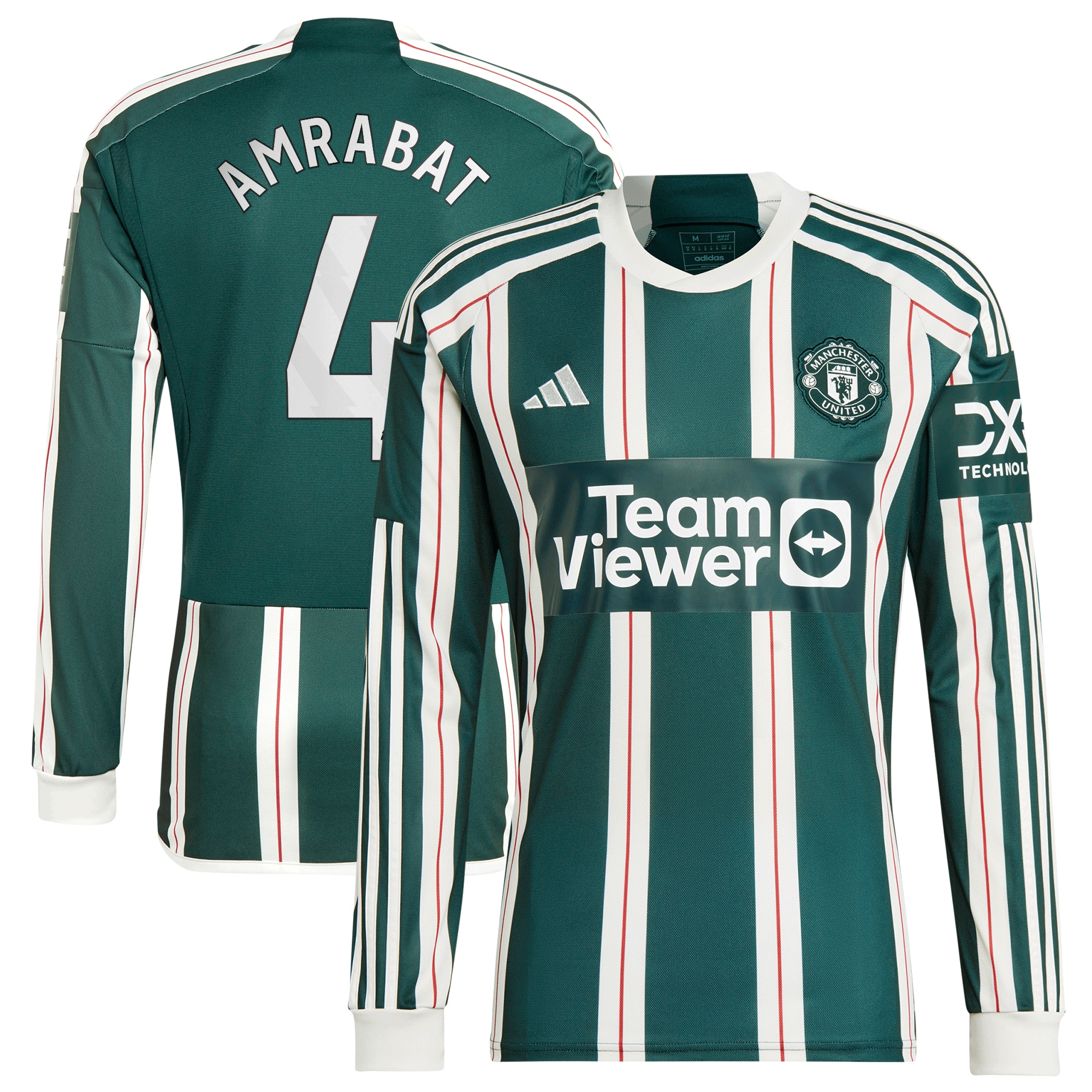 Sofyan Amrabat Manchester United 2023/24 Away Replica Long Sleeve Player Jersey  Green