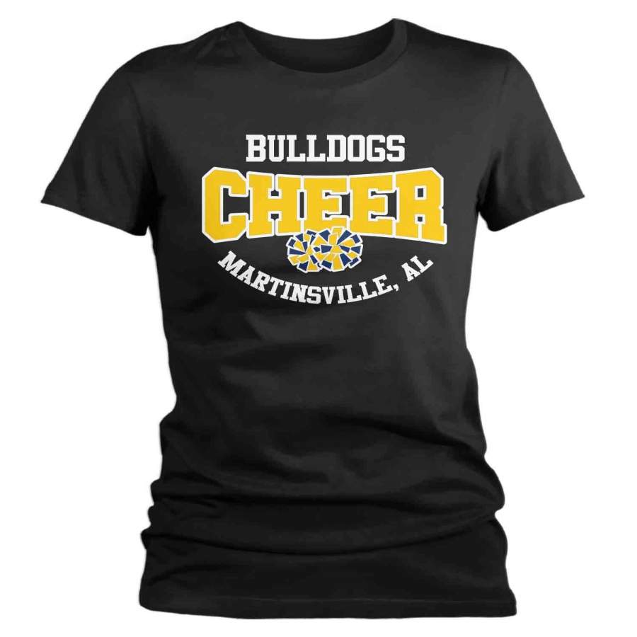Women’s Personalized Cheer T Shirt Pom Pom Mascot Cheerleader Shirts Cheer Mom T Shirt Pom Shirts