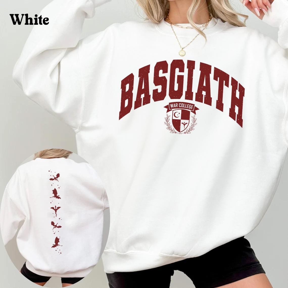 Fourth Wing Sweater, Basgiath War College Sweatshirt, Fourth Wing Sweater, Dragon Rider Sweater, Bookish Sweater, The Empyrean Series