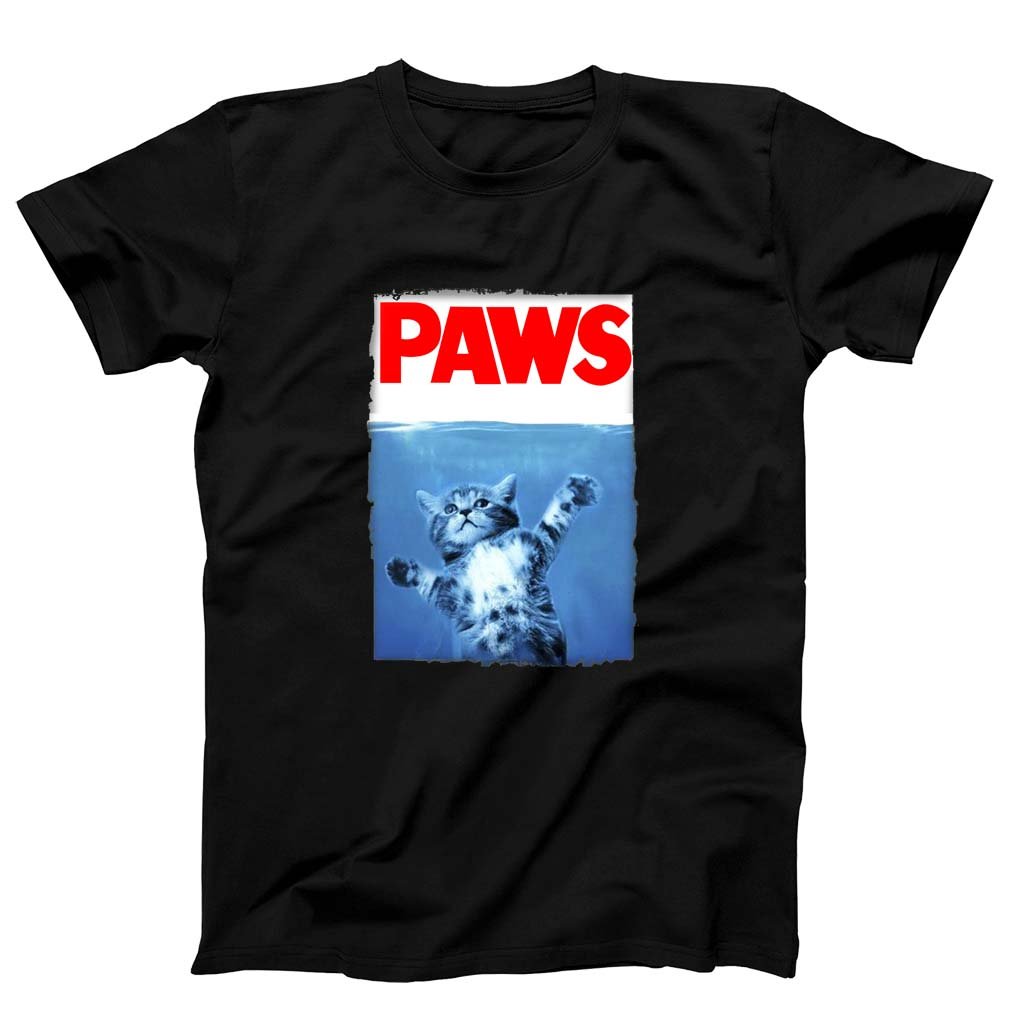 Paws Jaws Movie Kitten Kitty Cat Men’S T-Shirt