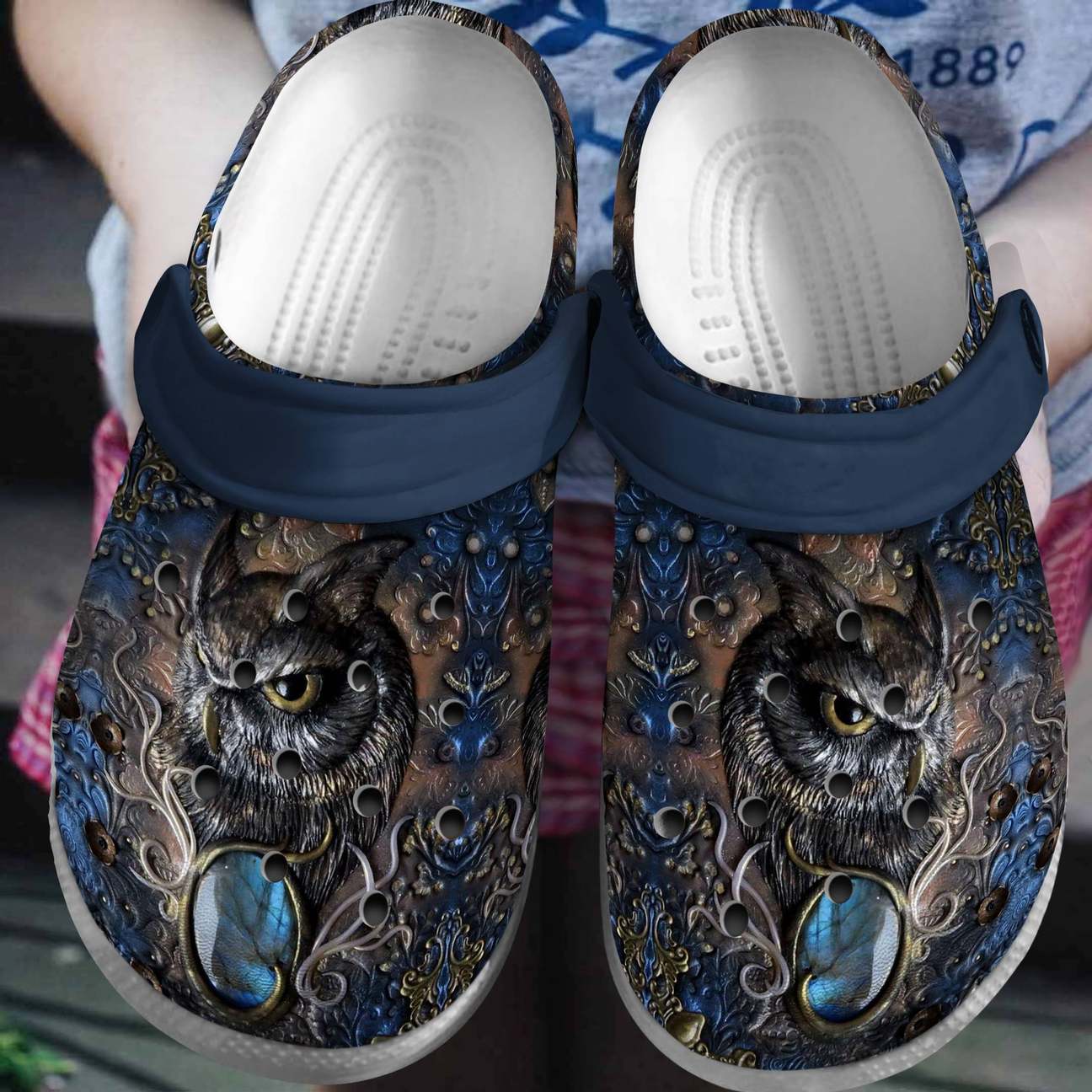 Owl Personalized Clog, Custom Name, Text, Color, Number Fashion Style For Women, Men, Kid, Print 3D Mystery Owl