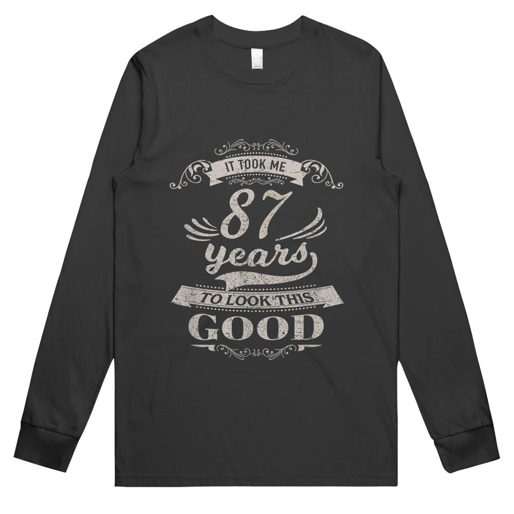 87th Birthday Gifts Men Women Born 1932 Vintage 87 Year Old Long Sleeve T Shirts