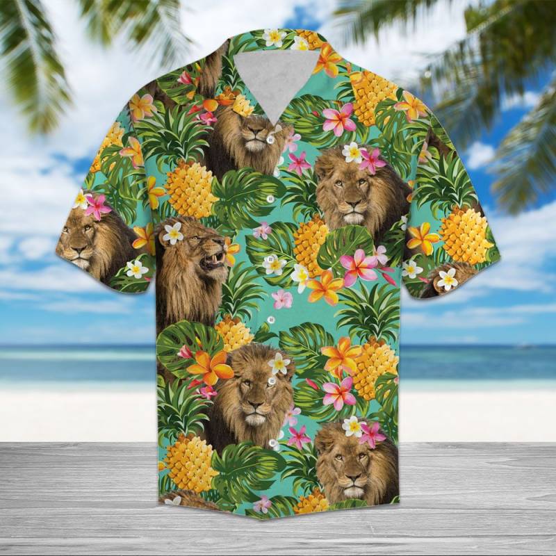 Tropical Pineapple Lion H67072 – Hawaii Shirt