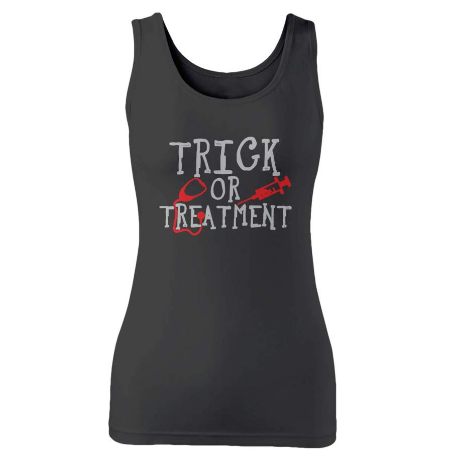 Trick Or Treatment Nurse Funny Halloween Woman’s Tank Top