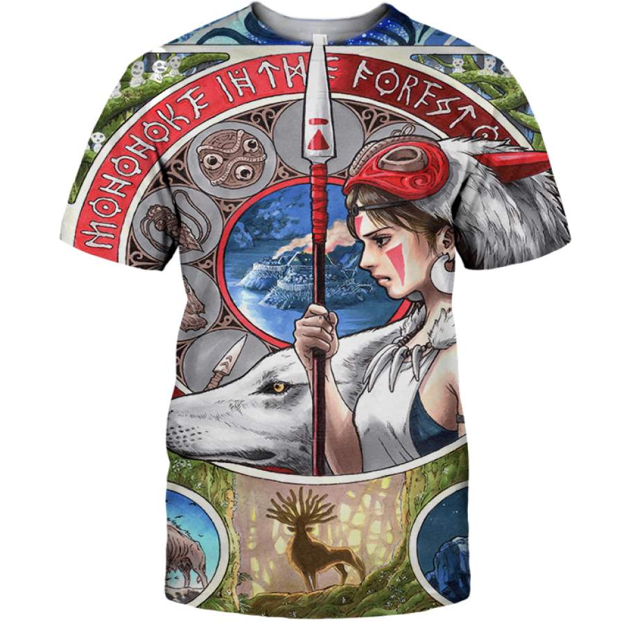 3D All Over Print Mononoke 01 Shirt