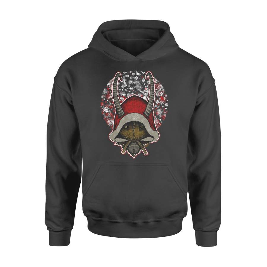 Christmas Gift Idea Santa Claus With Long Horns In The Snow – Standard Hoodie