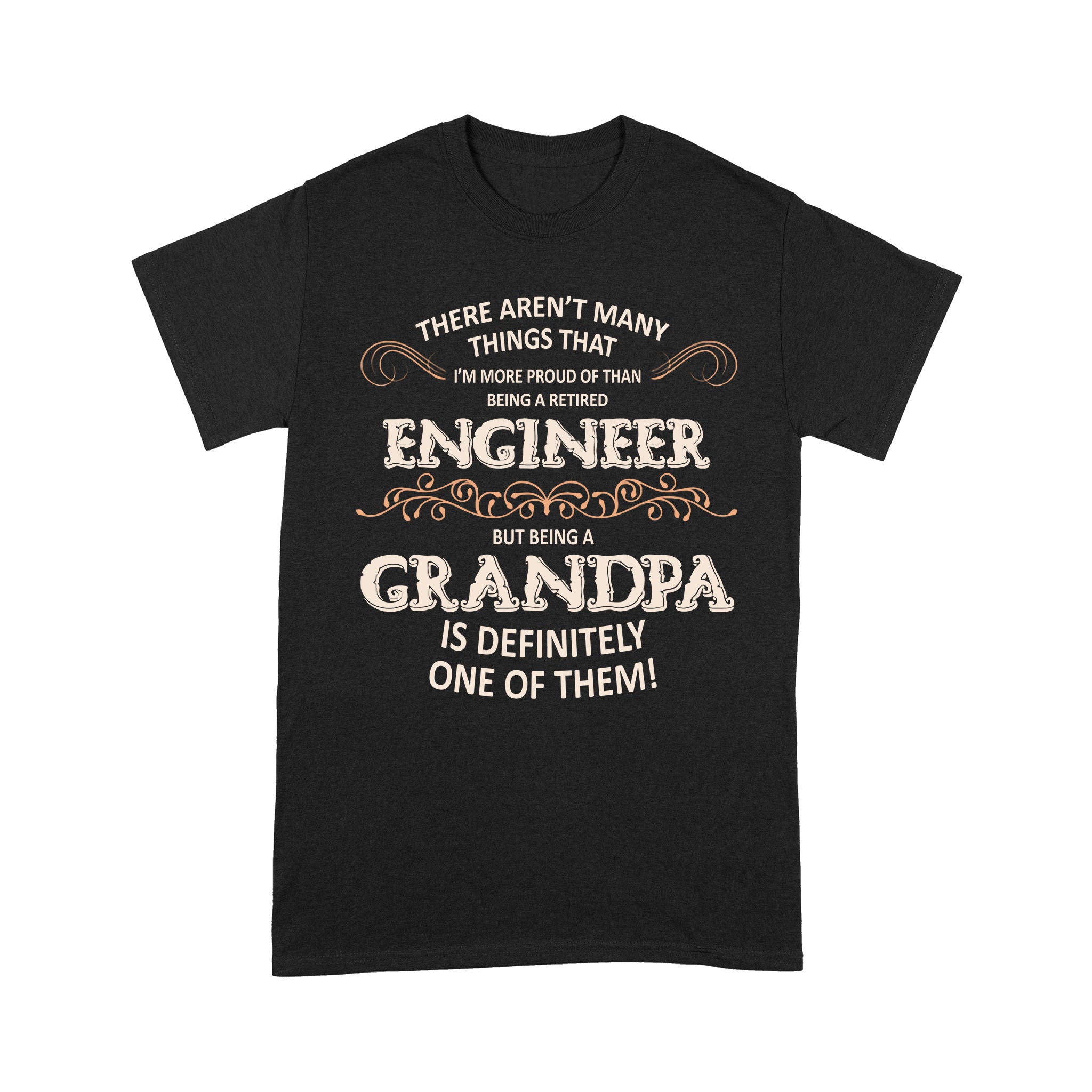 Retired Engineer Proud Grandpa New Grandpa – Standard T-shirt