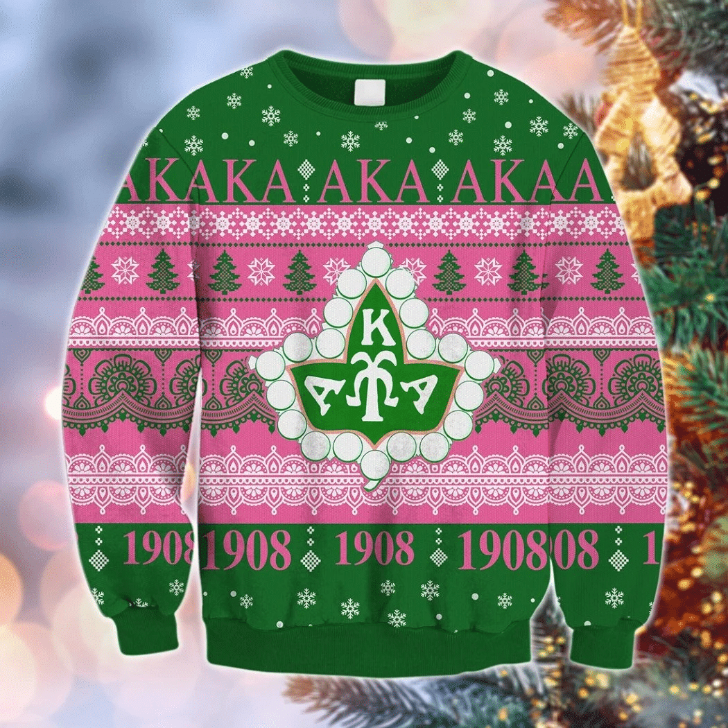 Aka 1908 Alpha Kappa Alpha Xmas Ugly Christmas Sweater