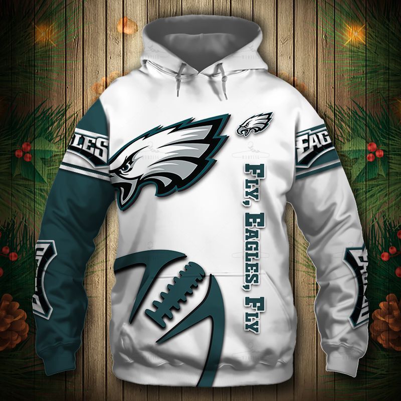 Philadelphia Eagles Hoodie 3D Graphic Balls  Sweatshirt Pullover