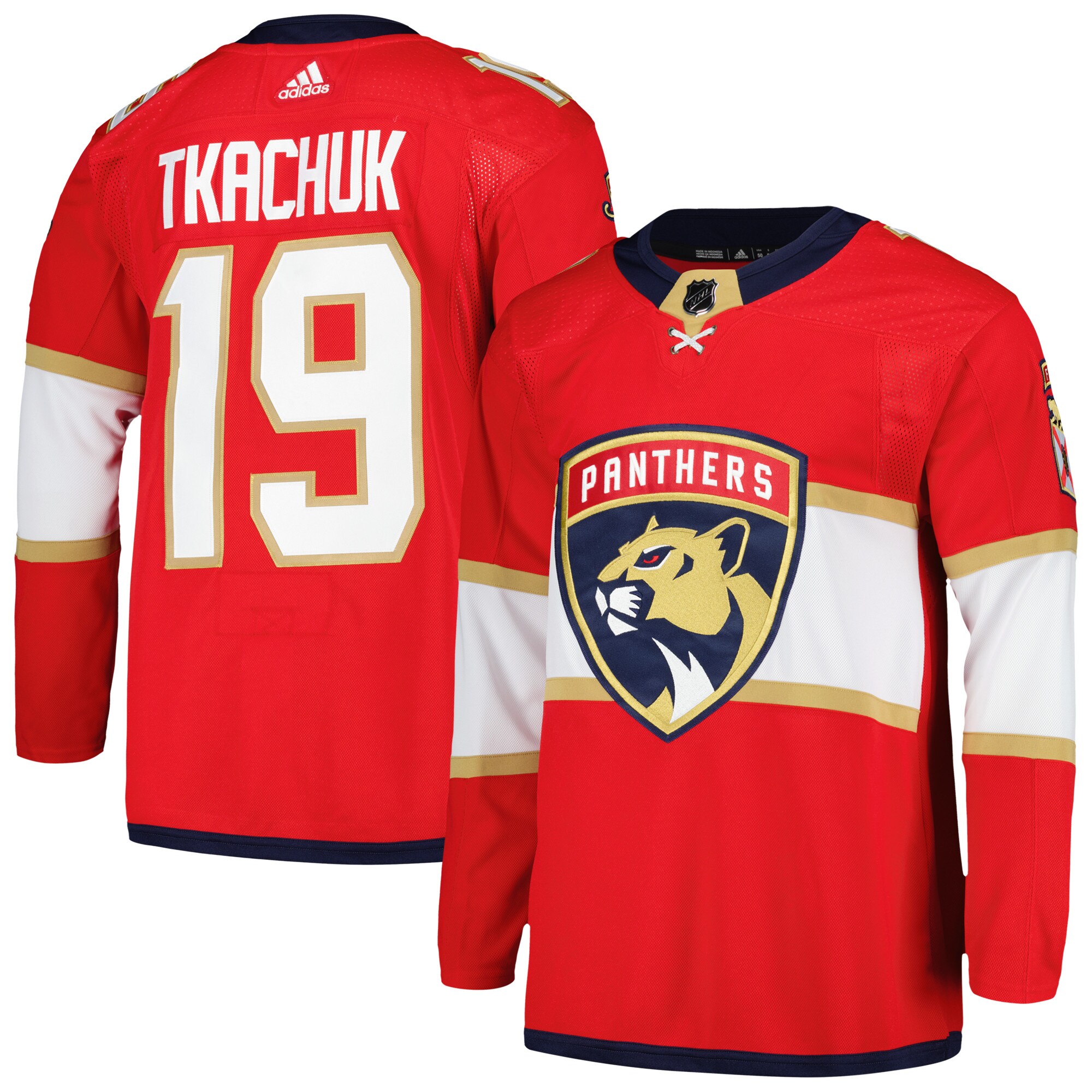 Men's Florida Panthers Matthew Tkachuk adidas Red Home Primegreen Authentic Pro Player Jersey