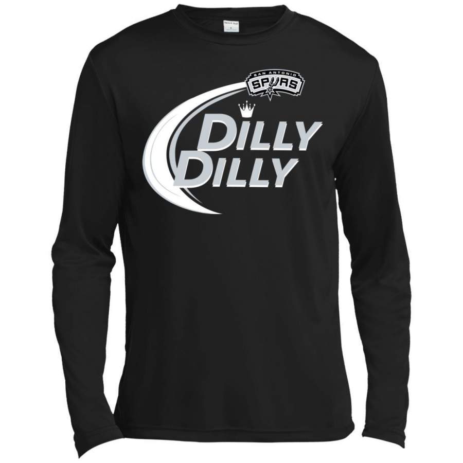 AGR Dilly Dilly San Antonio Spurs Sport Premium Long Sleeve T-shirt