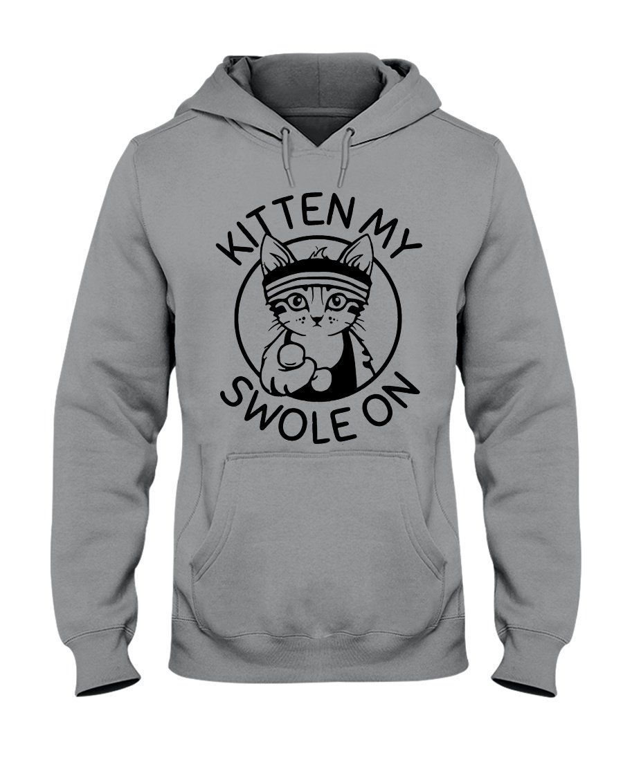 Kitten My Swole On Custom Design For Cat Lovers Hoodie