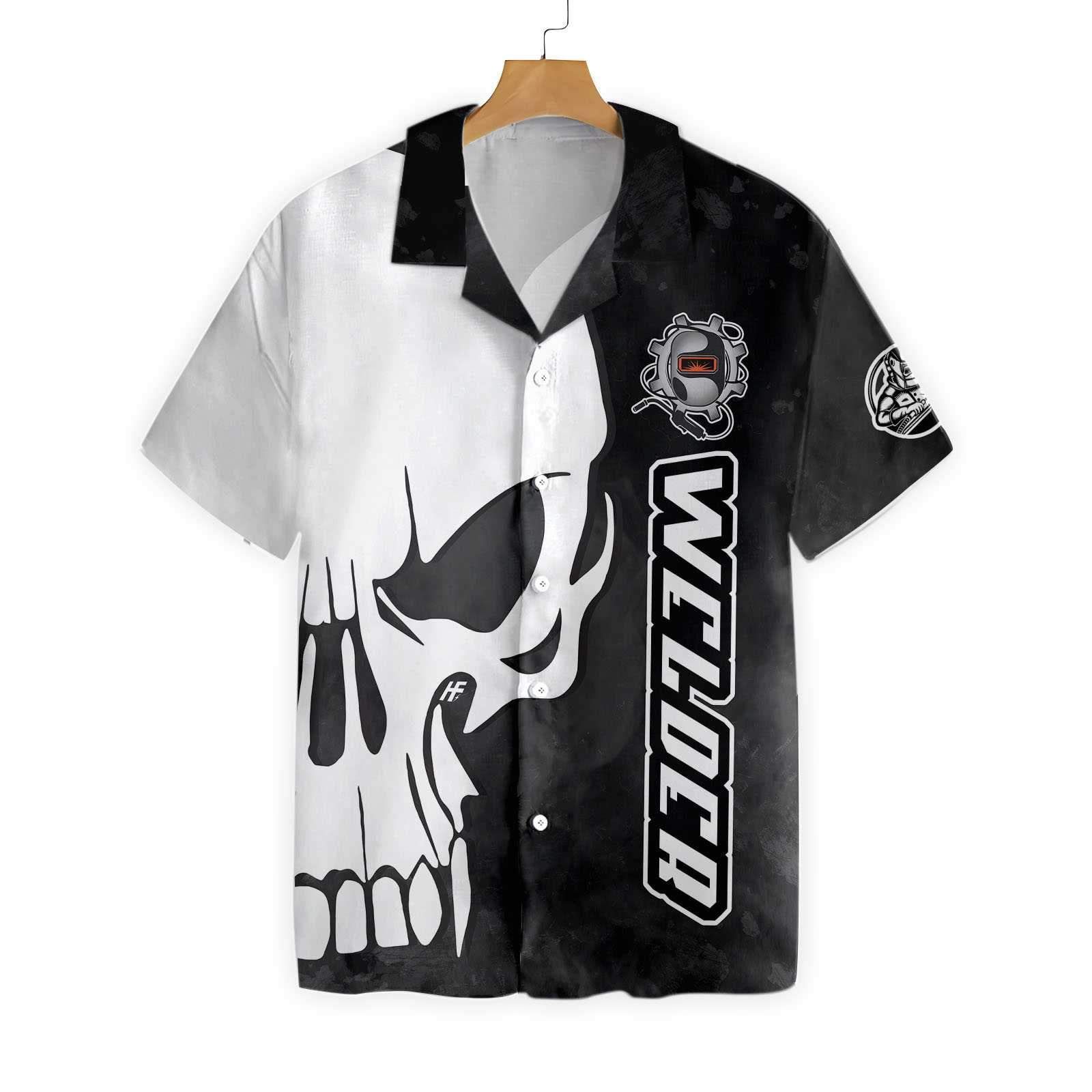 Welder Skull Ez12 1902 Hawaiian Shirt