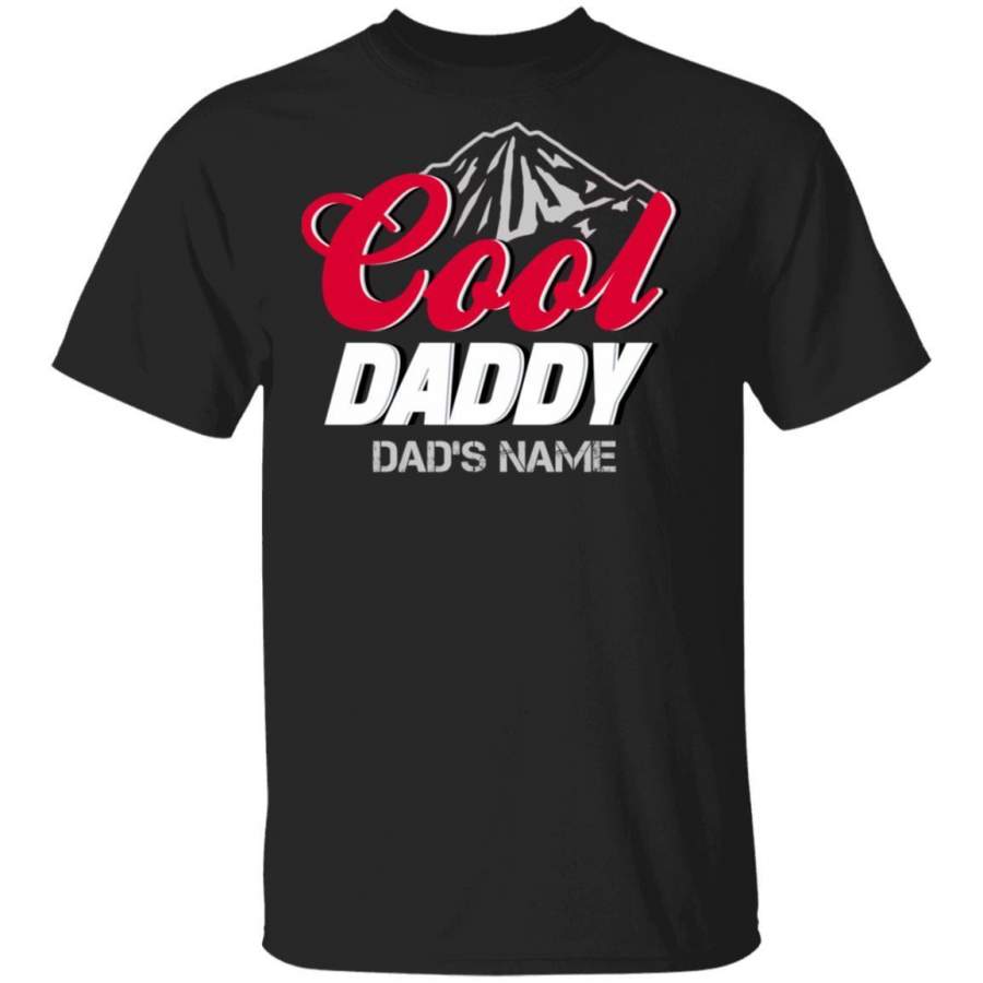 Cool Daddy Coors Dad Personalized T-shirt Father’s Day Beer Tee MT05