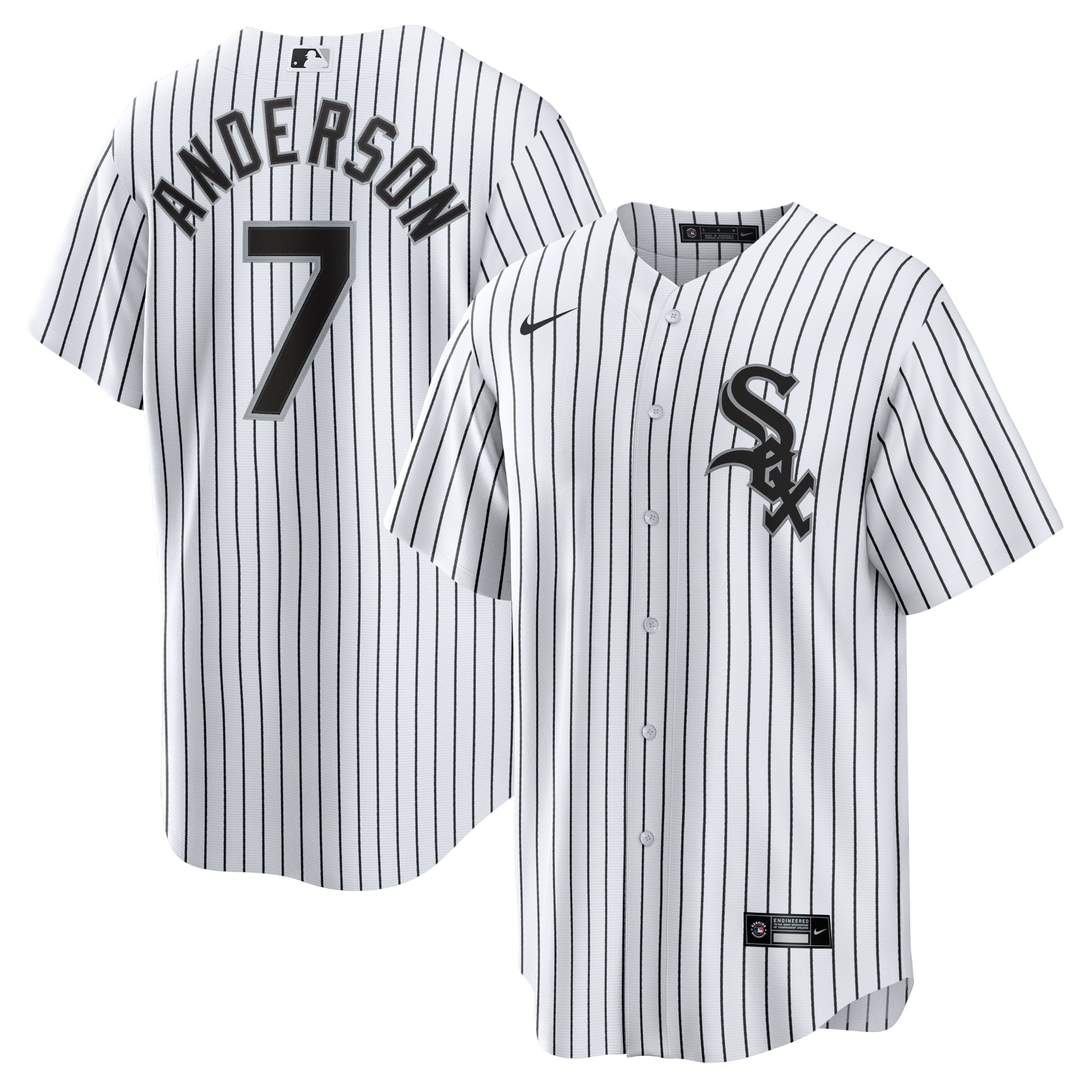 Tim Anderson Chicago White Sox Home Replica Player Jersey – White