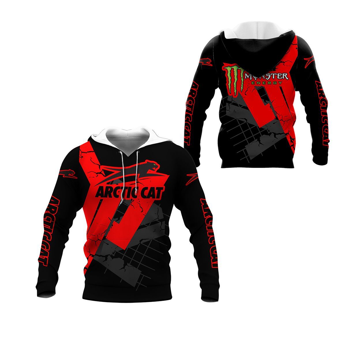 3D All Over Printed Arctic Cat TNC-NH Shirts Ver 3 (Red)