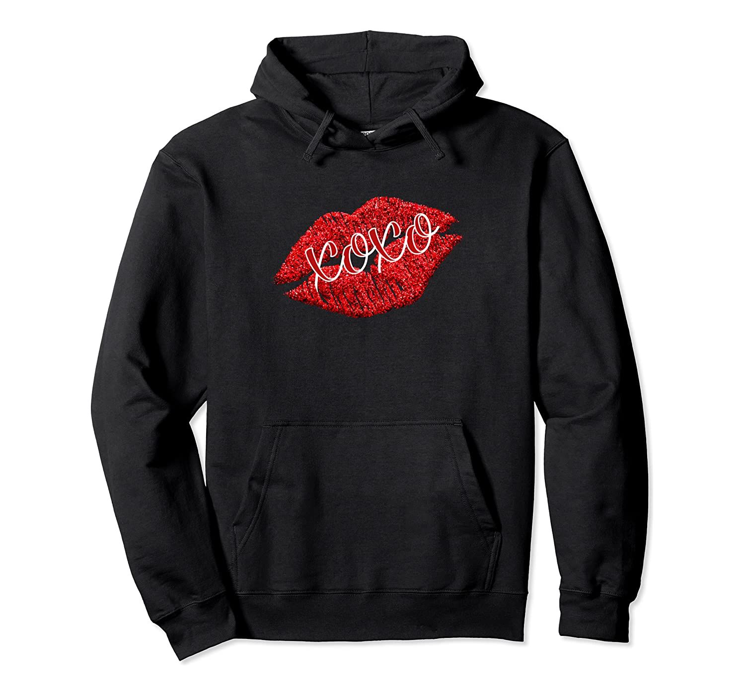 Afrocentric Sexy Lips Valentines Day Hugs And Kisses Pullover Hoodie