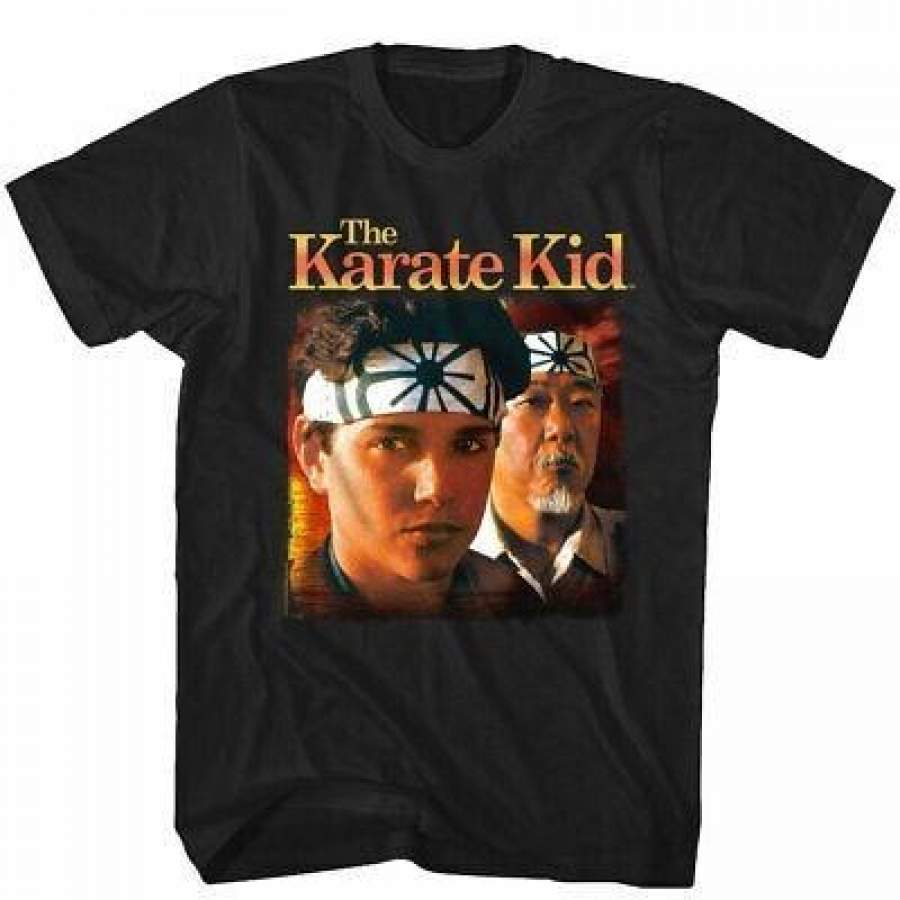 Karate Kid Classic Movie Poster Men’s Danial-san & Mr Miyagi Sunset T-Shirt