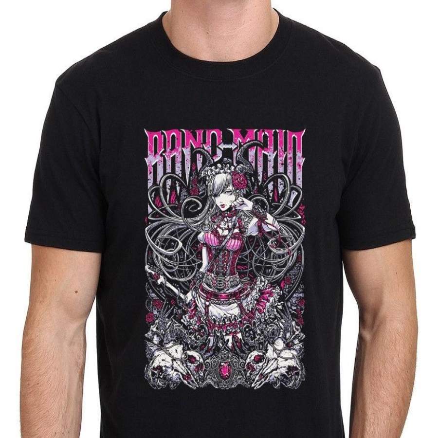 BAND-MAID Japan Poster Art Men’s Black T-Shirt Size S-4XL