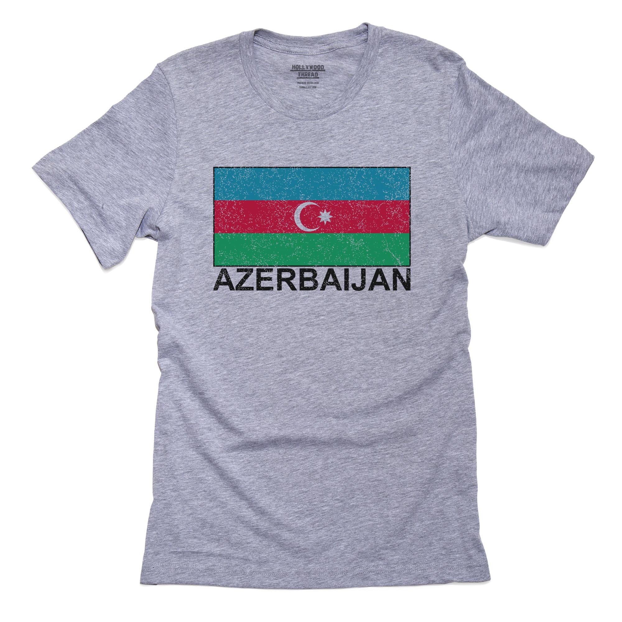 Azerbaijan Flag – Special Vintage Edition T-Shirt, Framed Print, Pillow, Golf Towel