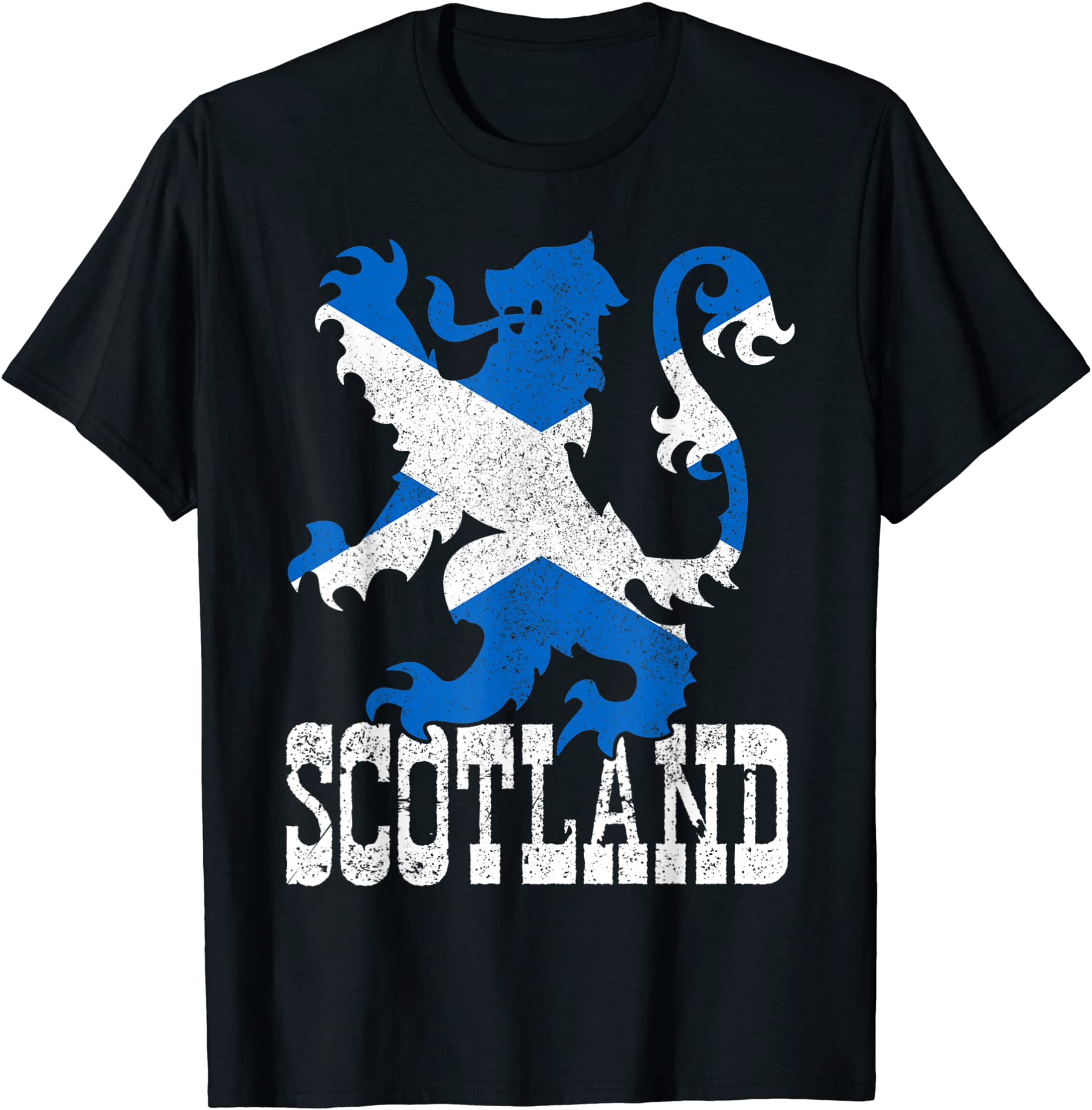 Scotland Vintage Lion Scottish Flag Pride Gift UK T-Shirt