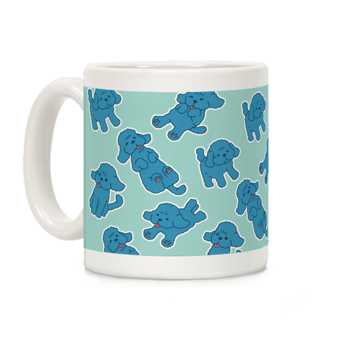 Yuri Blue Poodle Coffee Mug