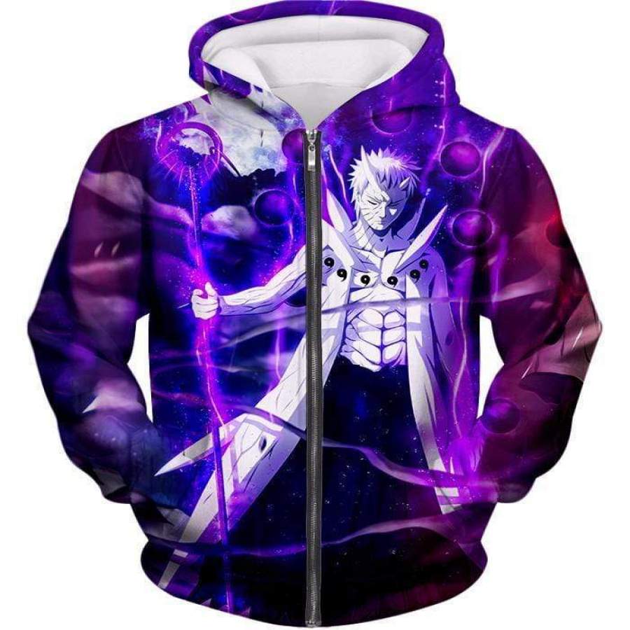 Boruto Amazing Obito Uchiha as Sage of Six Paths Cool Anime Zip Up Hoodie