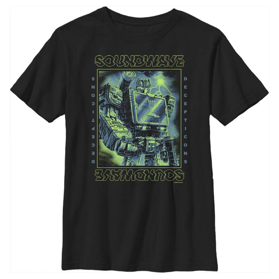 Transformers Boy’s Soundwave Lightning Waves  T-Shirt