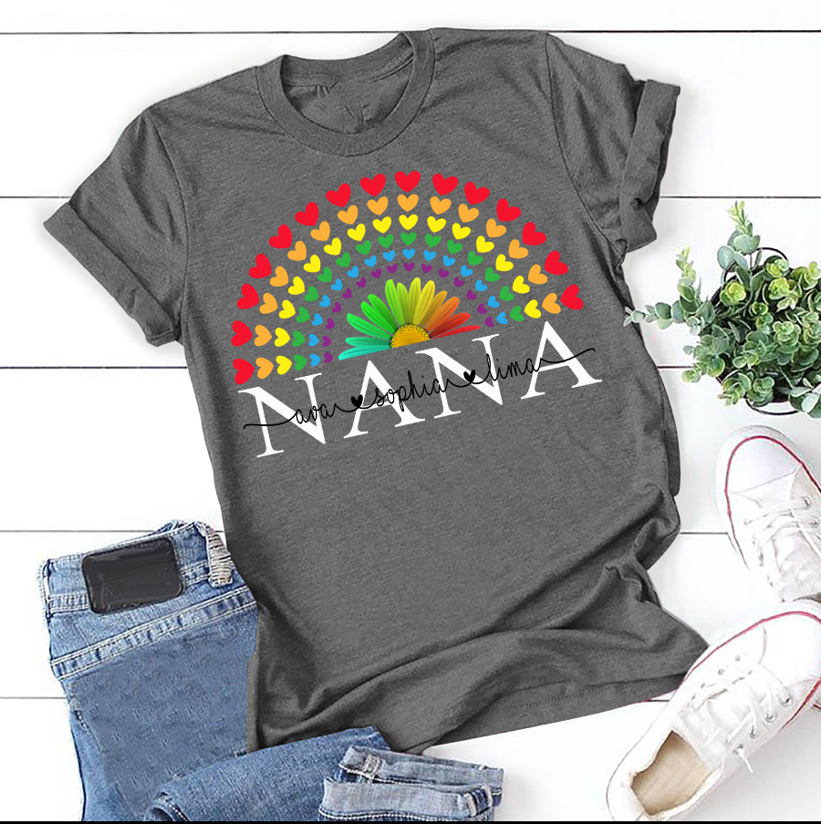 Rainbow – Nana | Personalized T-Shirt