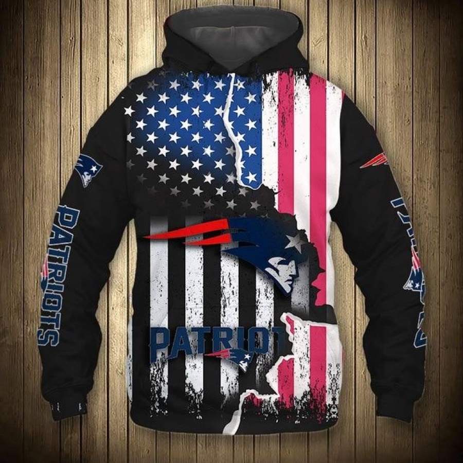 New England Patriots American Flag Hoodie