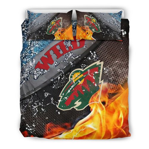 Rugby Superior Comfortable Minnesota Wild 3D Customize Bedding Set Duvet Cover Bedroom Set