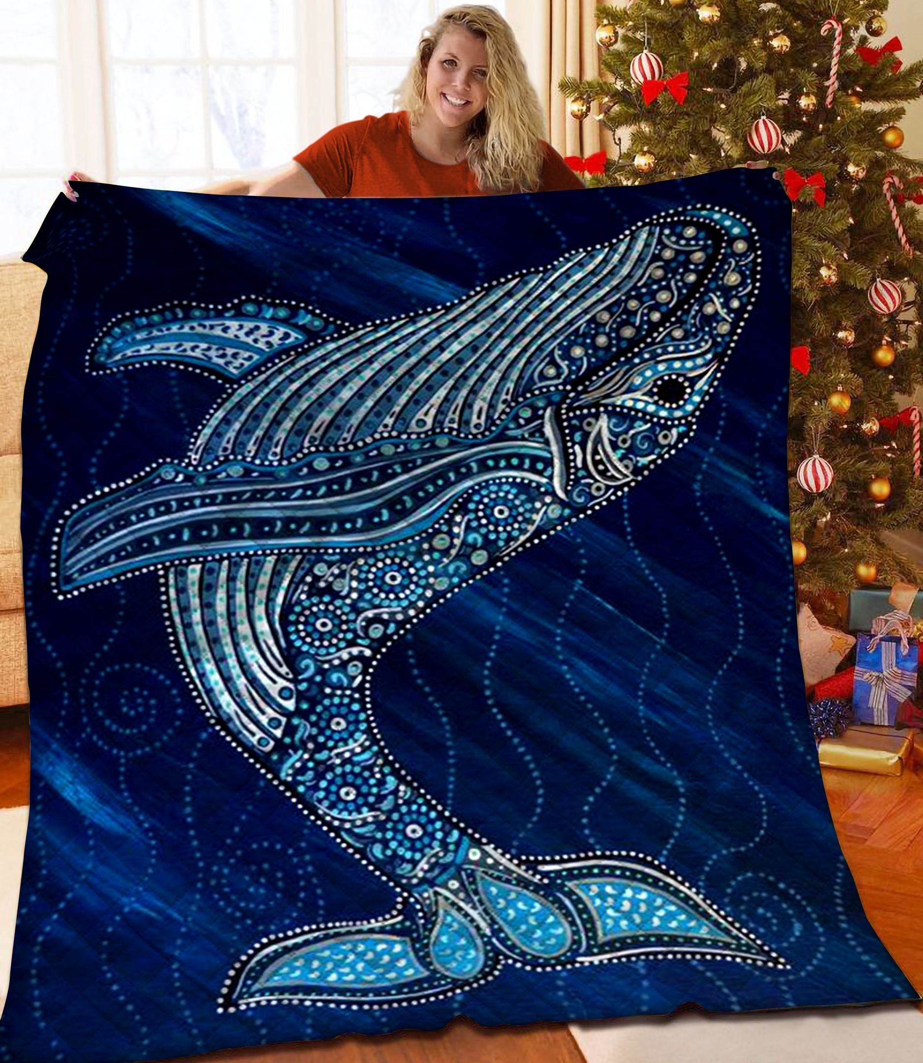 Whale Jfj14812 3D Customized Quilt Camli2707