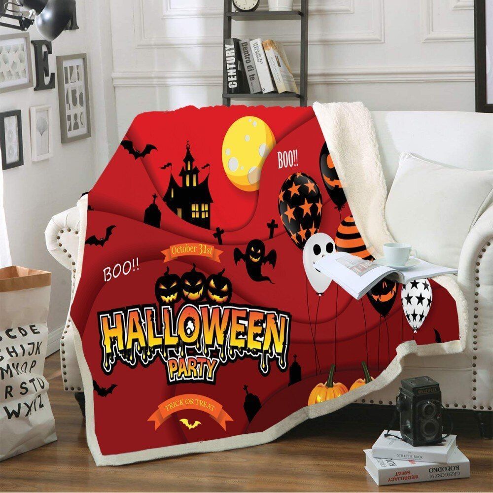 Order Halloween Fleece Blanket All Over Prints