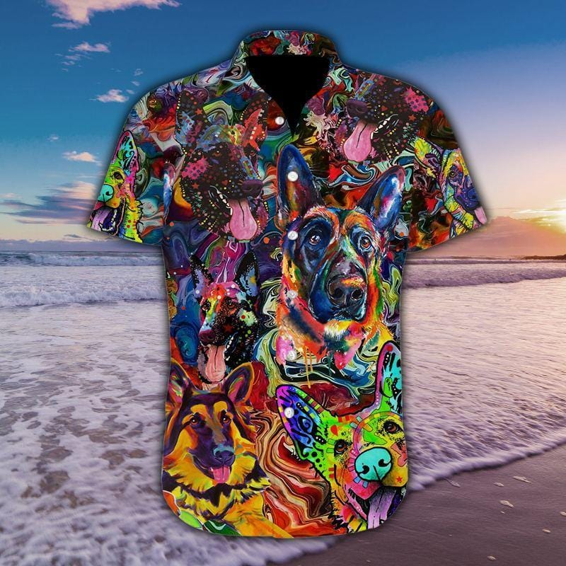 Amazing German Shepherd Dog Hawaiian Shirt Pre13756