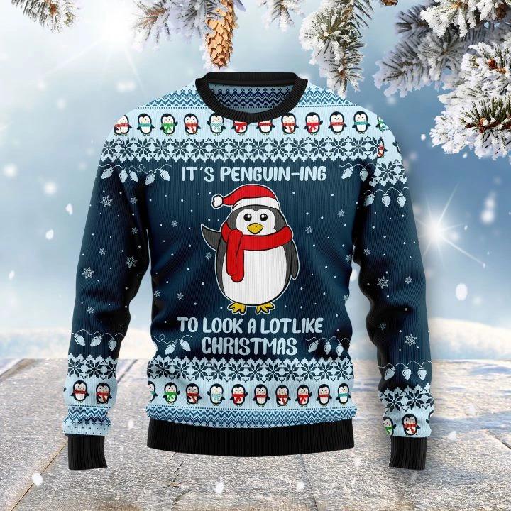 Cute Penguin Ugly Christmas Sweater | Adult | Us1942