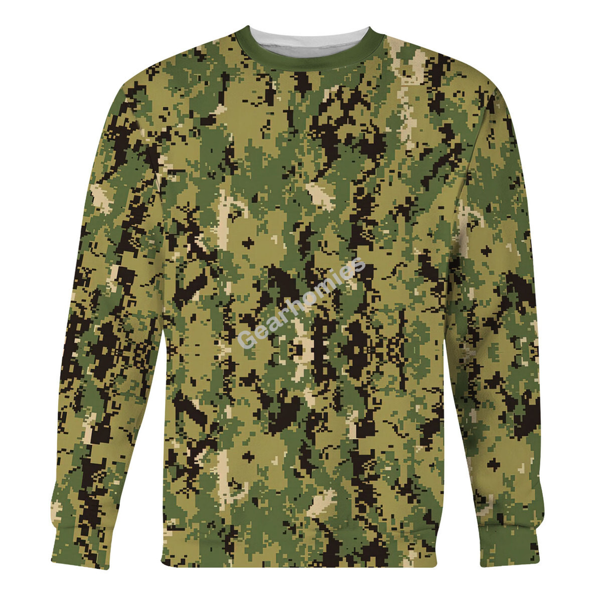 American Navy Working Uniform (Nwu) Type Iii (Aor-2) Woodland Camo Sweatshirt