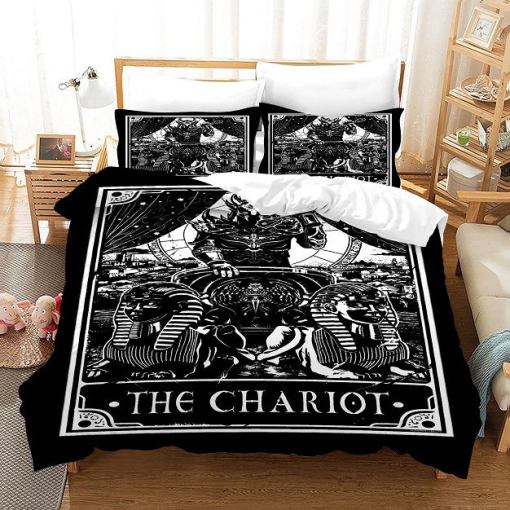 Tarot The Chariot 4 Duvet Cover Pillowcase Home Decor 3D Bedding Set 410