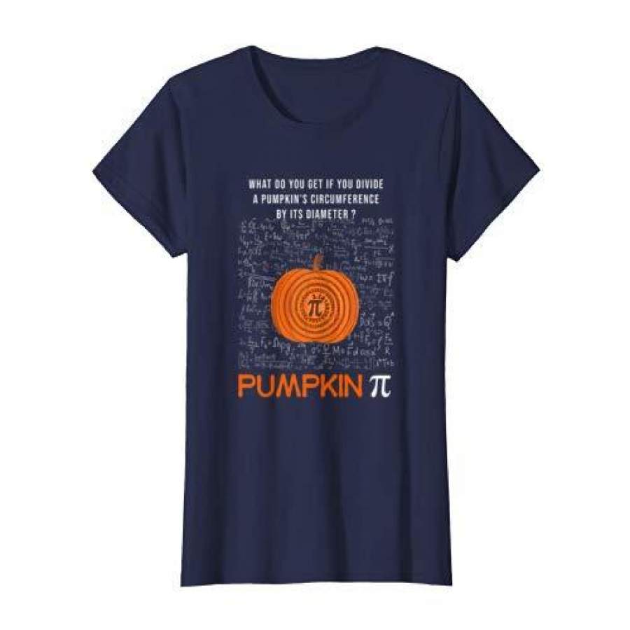 Funny Halloween shirts for teachers Math Pumpkin PI Shirt