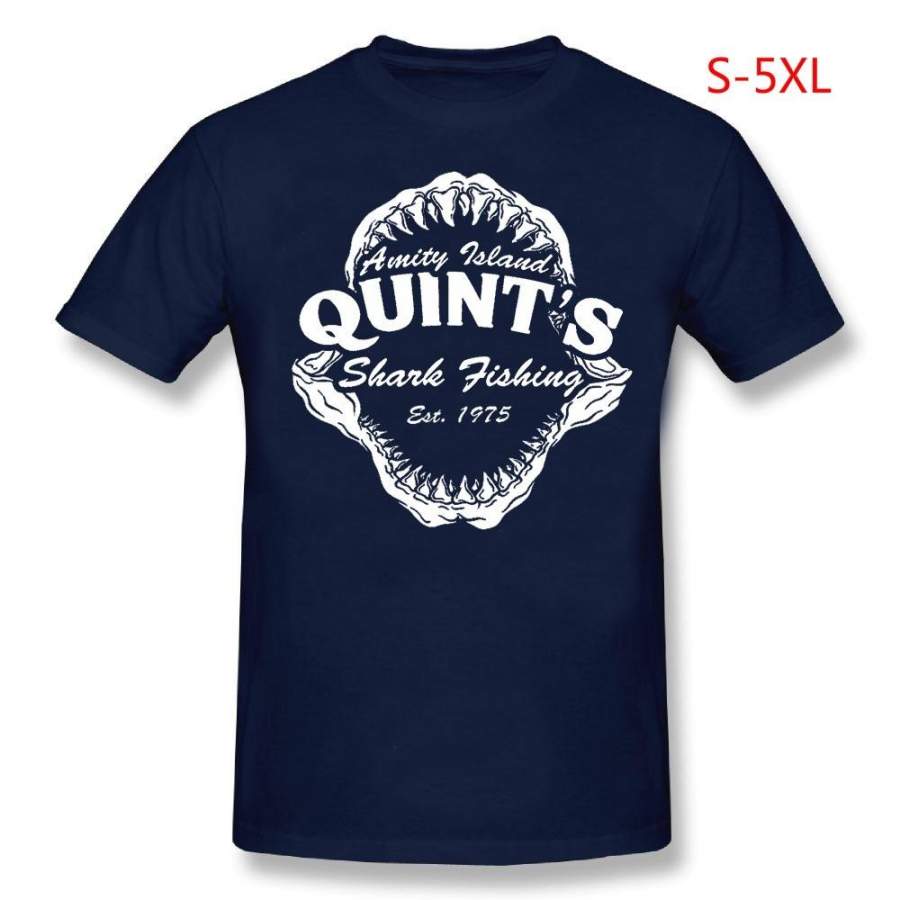 Quints Shark Fishing Movie Amity Island Jaws  Men  Women  Cheap T Shirt  S-5Xl)