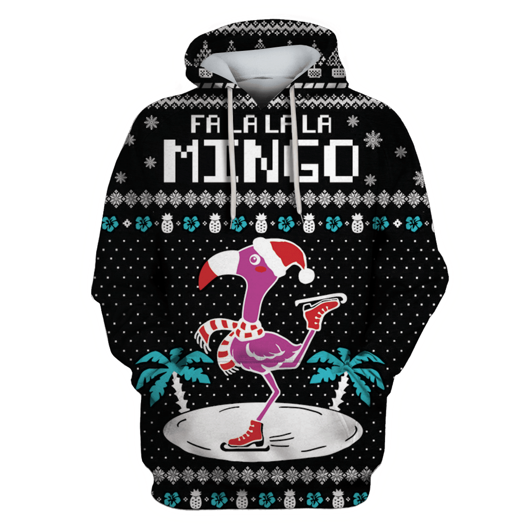 Ugly Flamingo In Christmas Day Custom T-Shirt – Hoodies Apparel